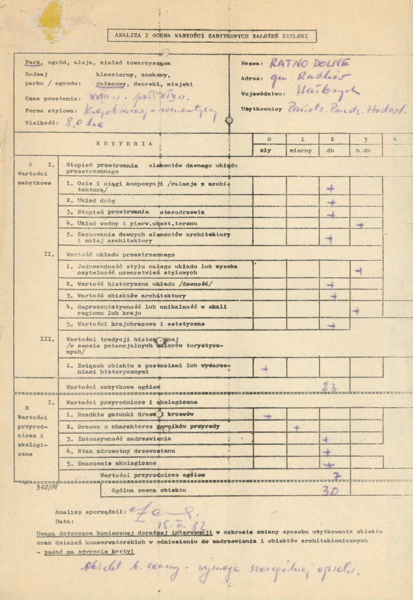 Ewidencja parkowa, skan nr 3
