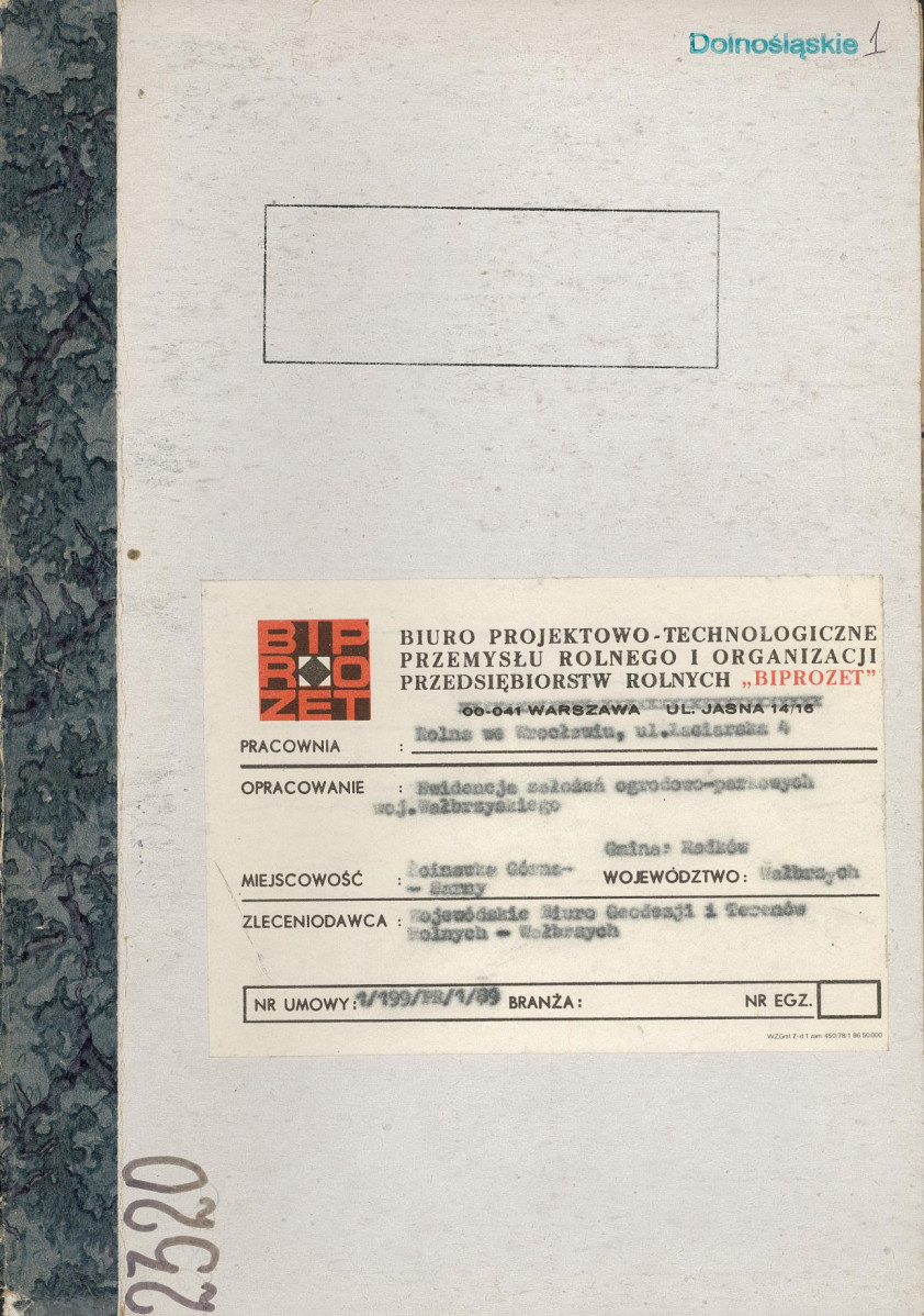 Ewidencja parkowa, skan nr 1