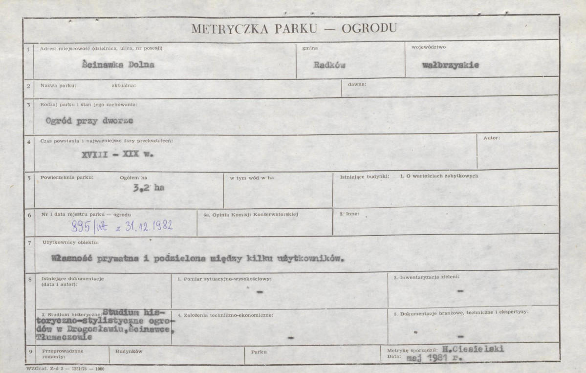 Ewidencja parkowa, skan nr 5
