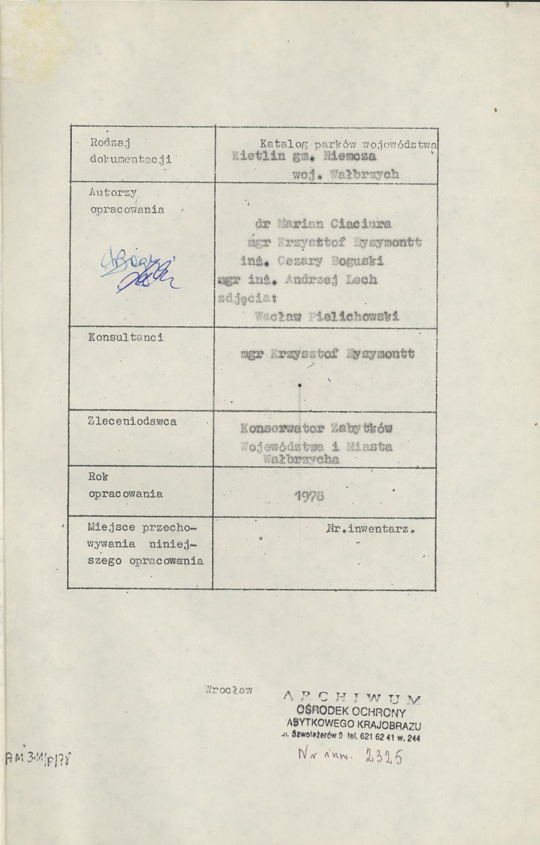 Ewidencja parkowa, skan nr 4
