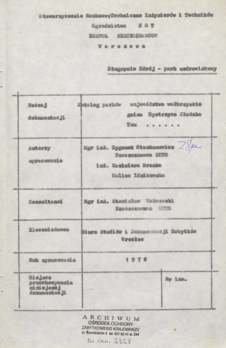 Ewidencja parkowa, skan nr 3