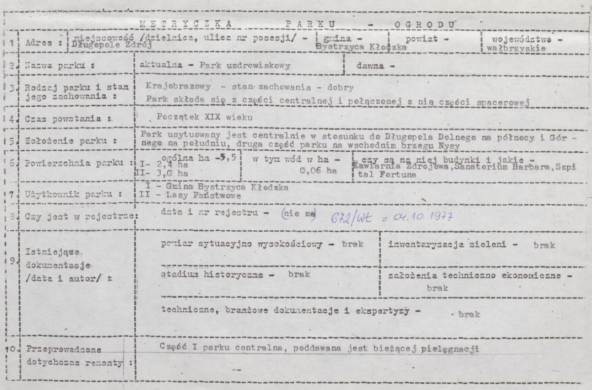 Ewidencja parkowa, skan nr 5