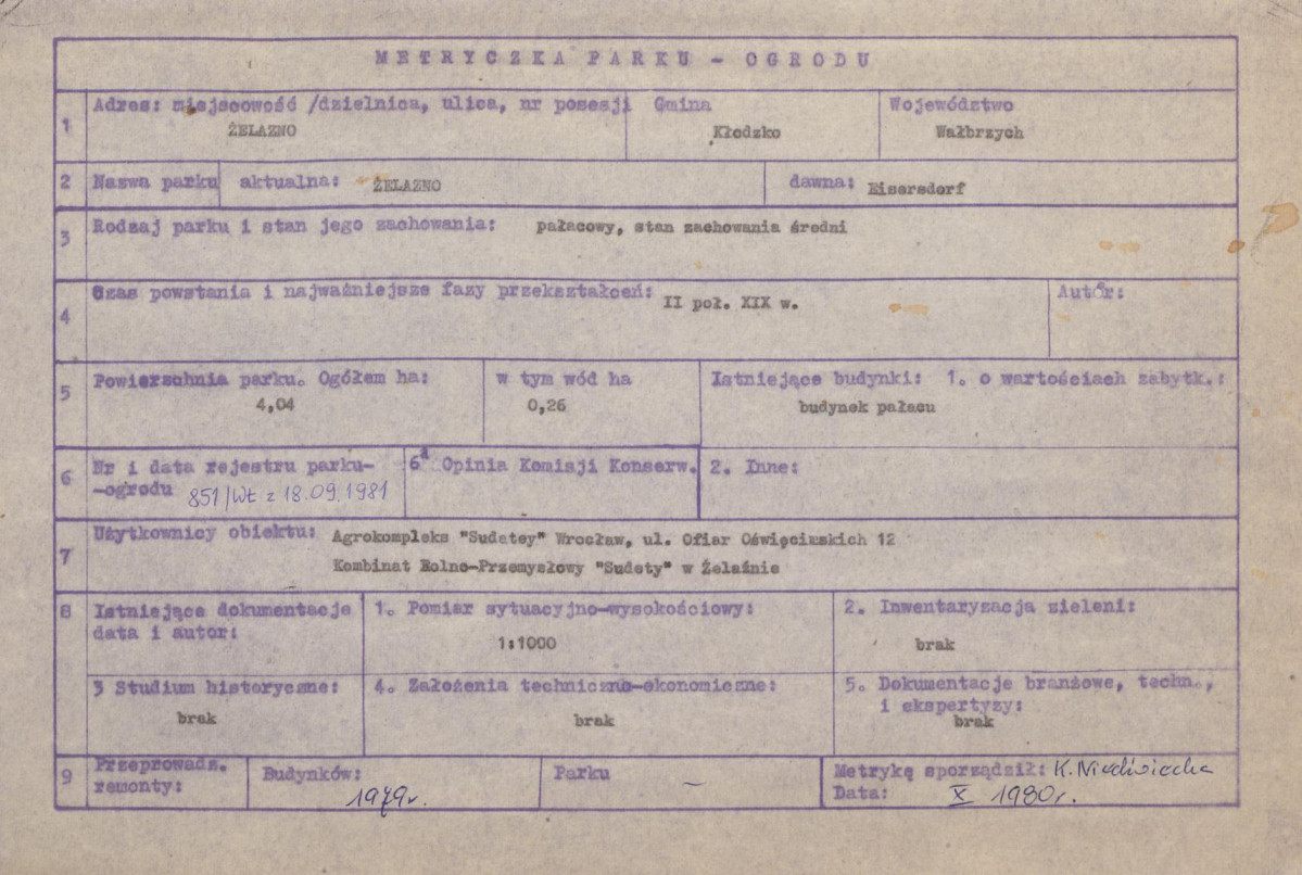 Ewidencja parkowa, skan nr 6