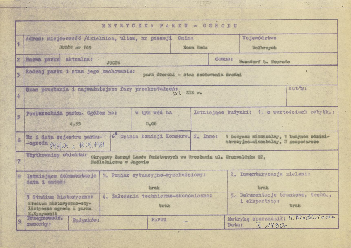 Ewidencja parkowa, skan nr 6
