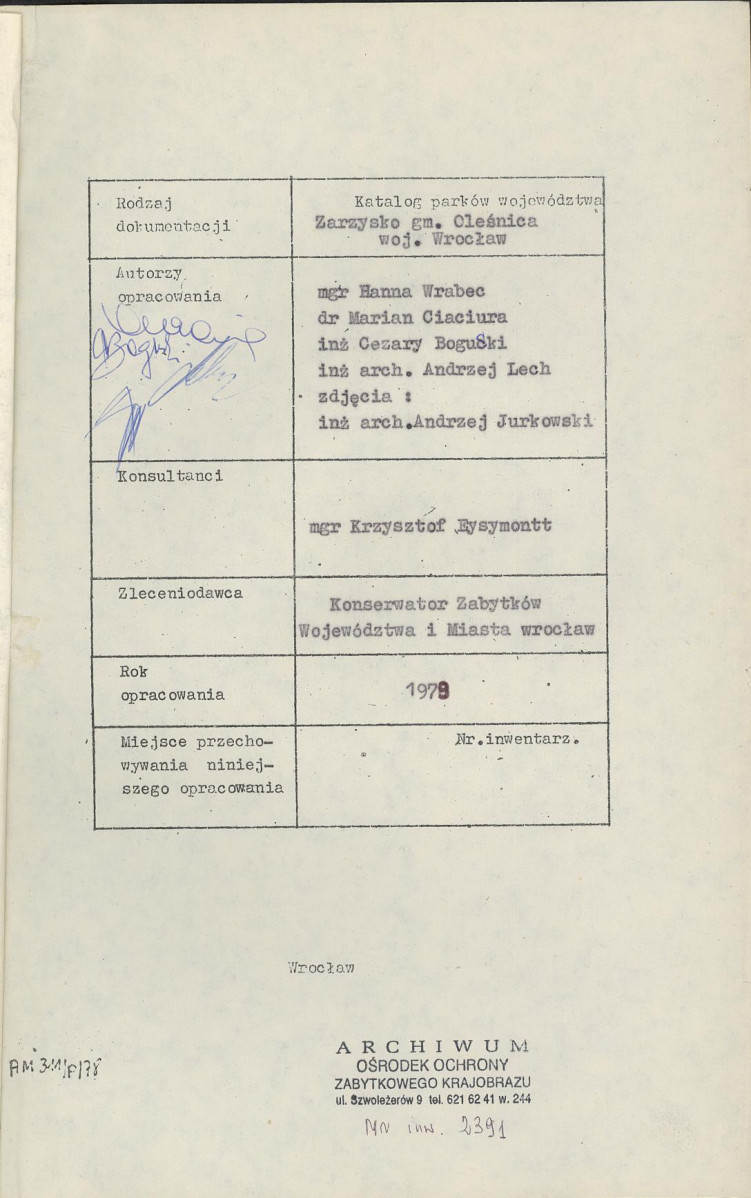 Ewidencja parkowa, skan nr 5