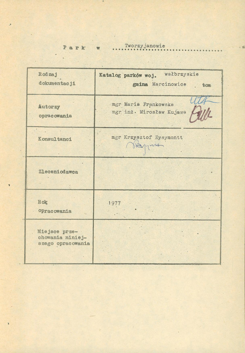 Ewidencja parkowa, skan nr 3