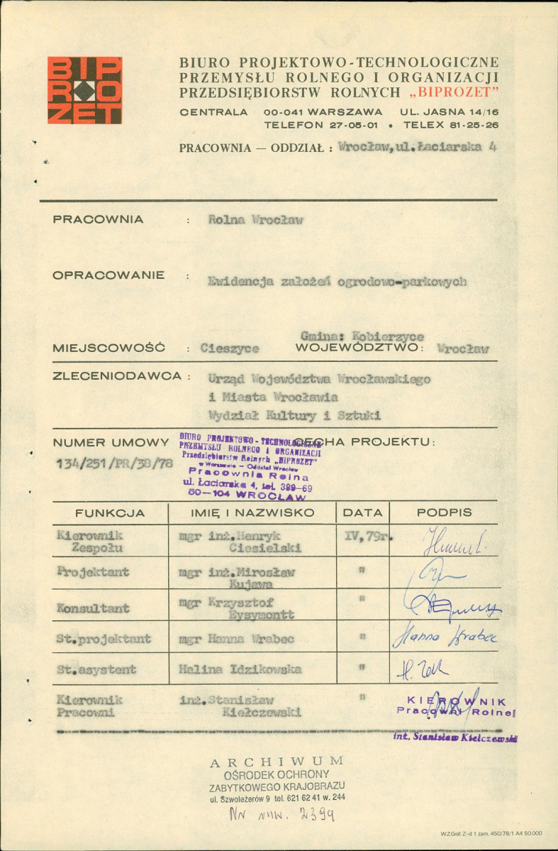 Ewidencja parkowa, skan nr 4