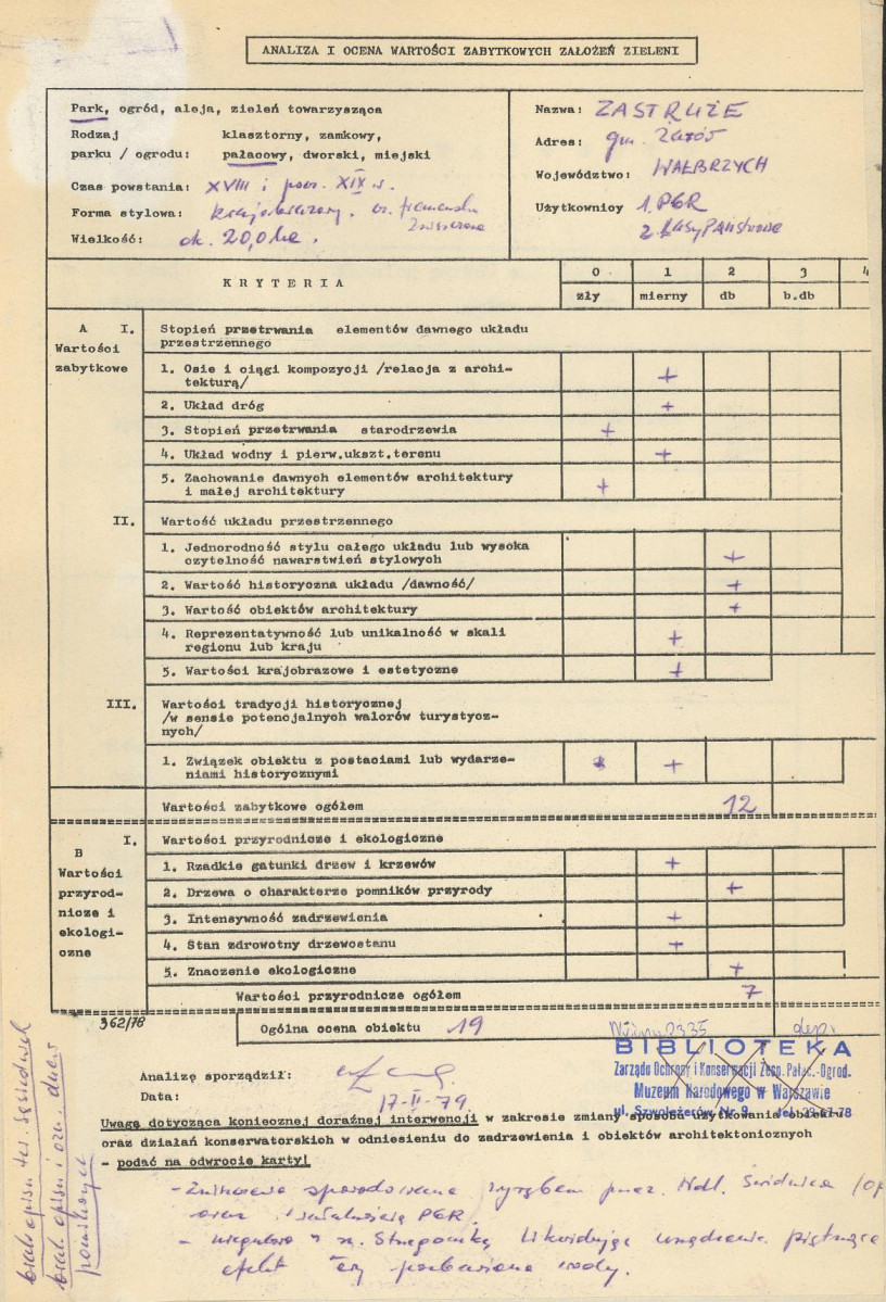 Ewidencja parkowa, skan nr 2