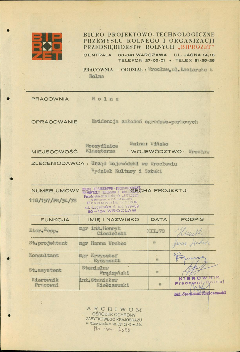 Ewidencja parkowa, skan nr 4