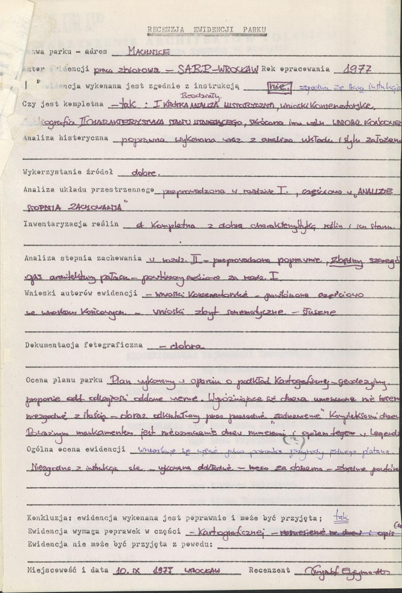 Ewidencja parkowa, skan nr 4