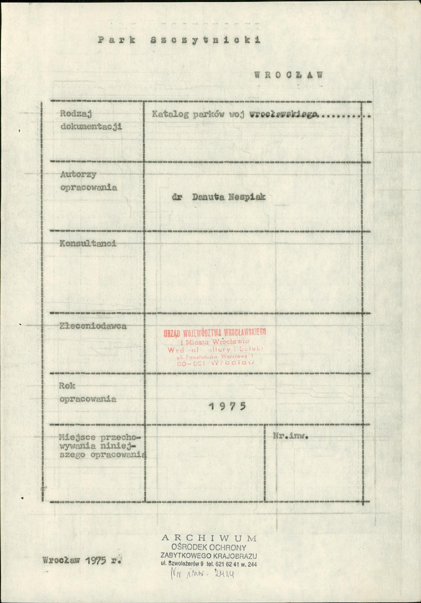 Ewidencja parkowa, skan nr 3