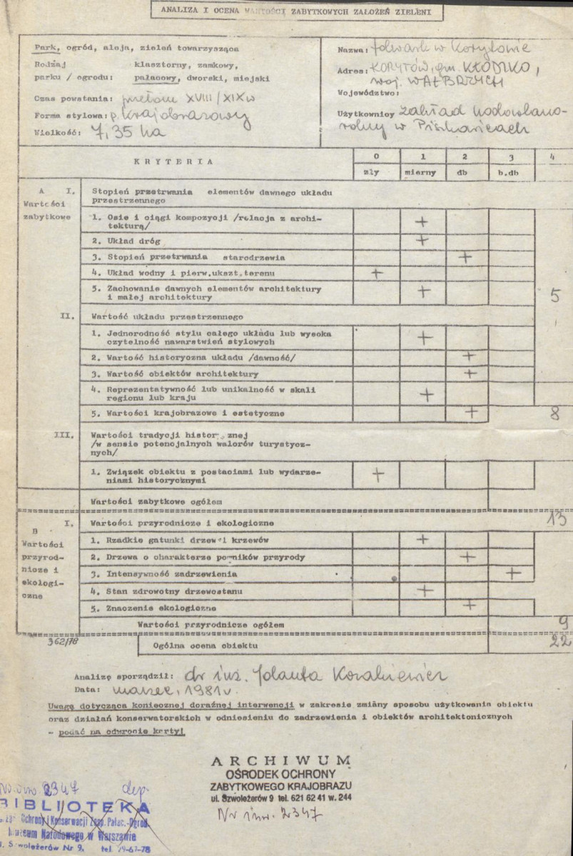 Ewidencja parkowa, skan nr 2