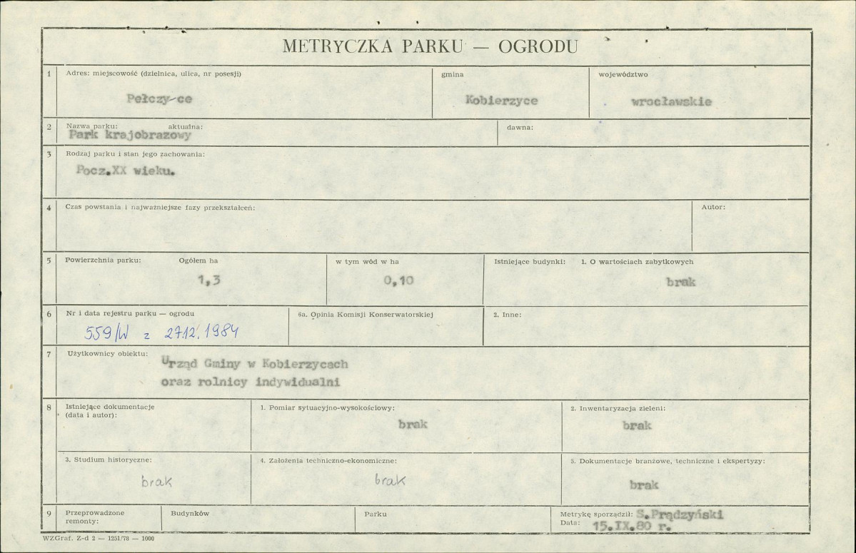 Ewidencja parkowa, skan nr 5