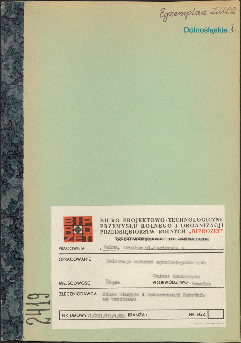 Ewidencja parkowa, skan nr 1