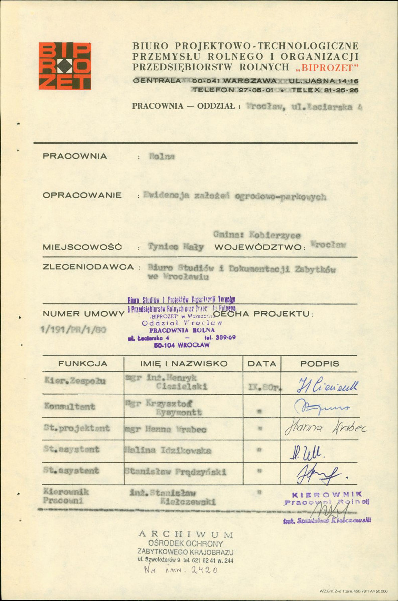 Ewidencja parkowa, skan nr 4