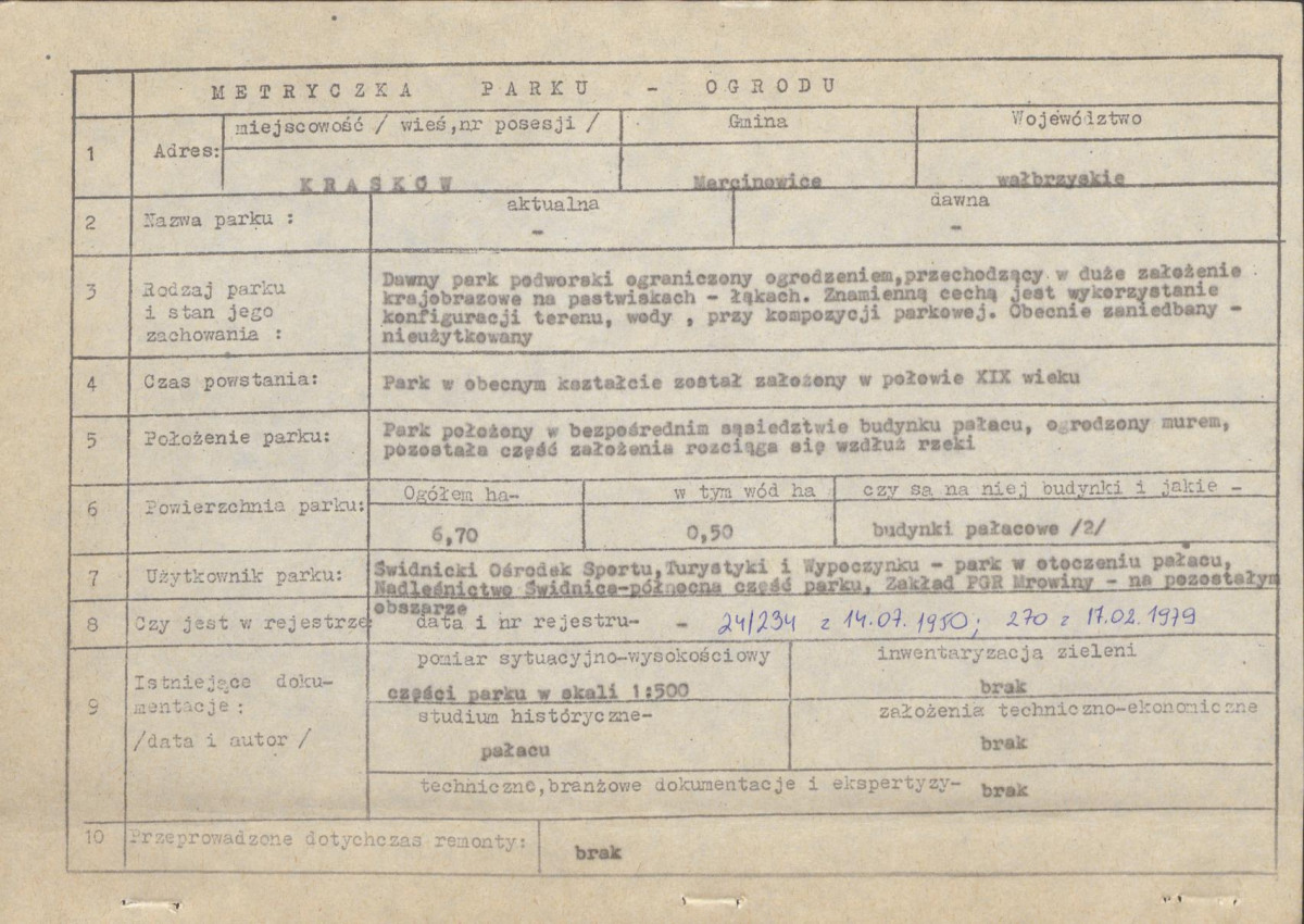 Ewidencja parkowa, skan nr 4