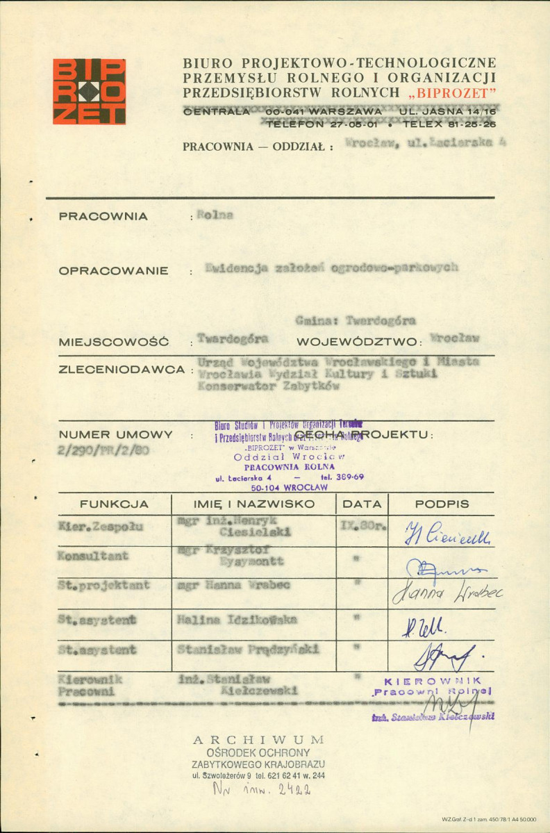 Ewidencja parkowa, skan nr 4