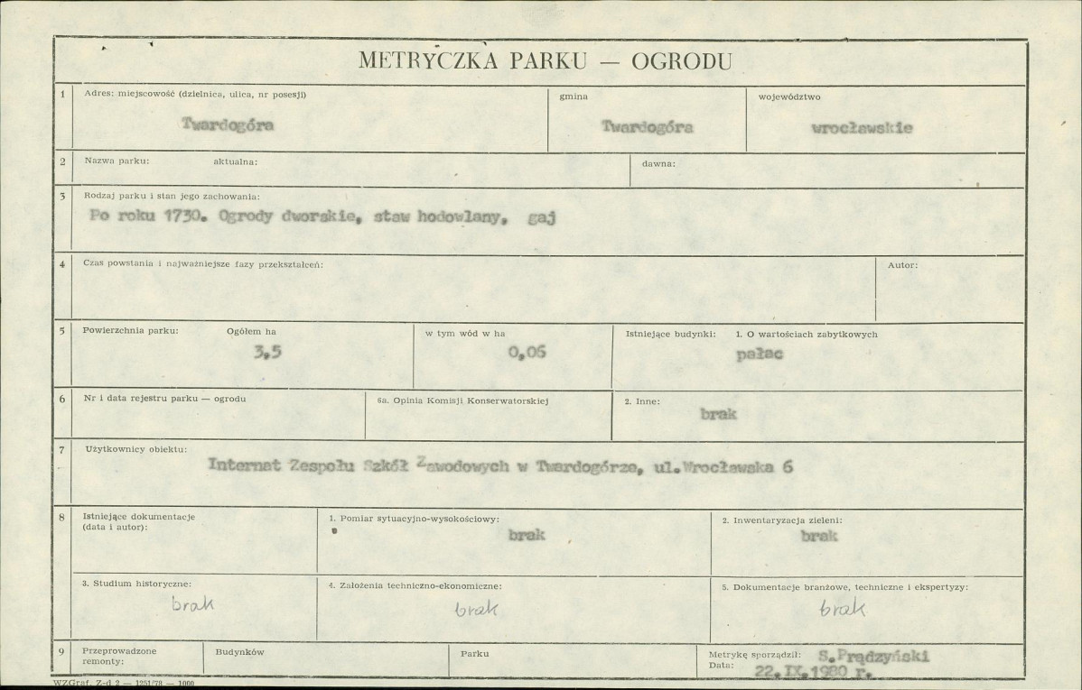 Ewidencja parkowa, skan nr 5