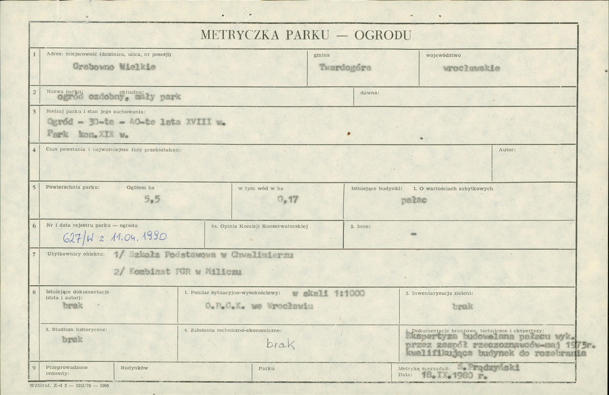 Ewidencja parkowa, skan nr 5
