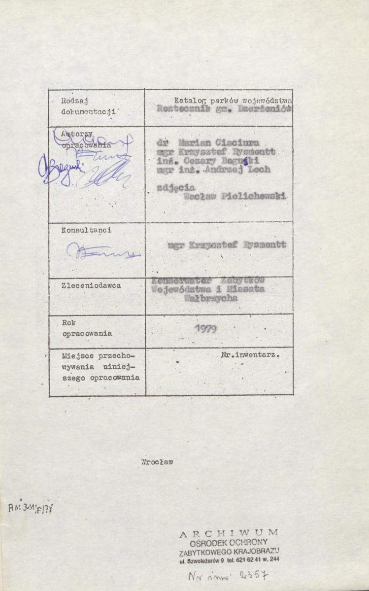 Ewidencja parkowa, skan nr 5