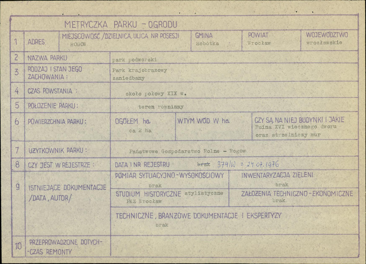Ewidencja parkowa, skan nr 4