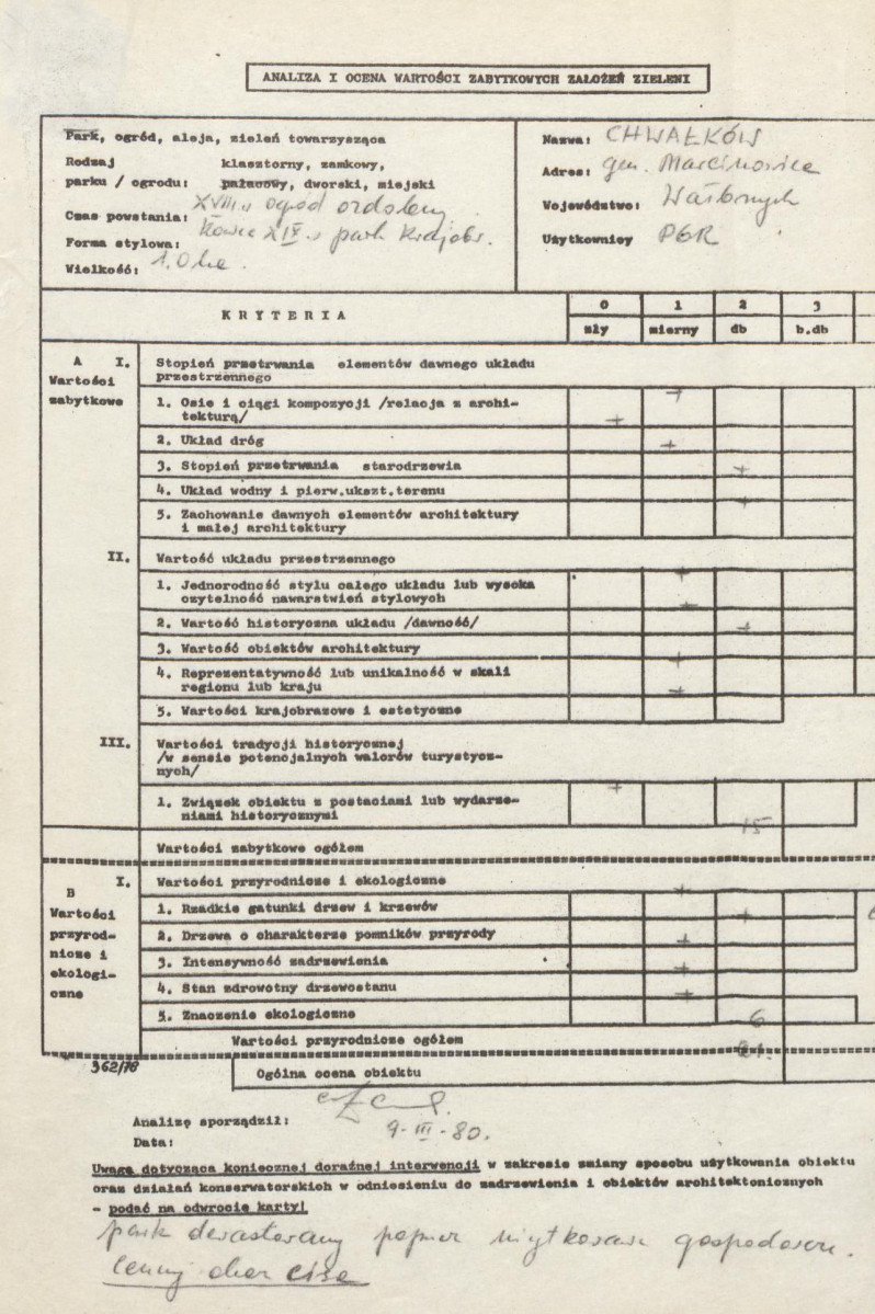 Ewidencja parkowa, skan nr 3