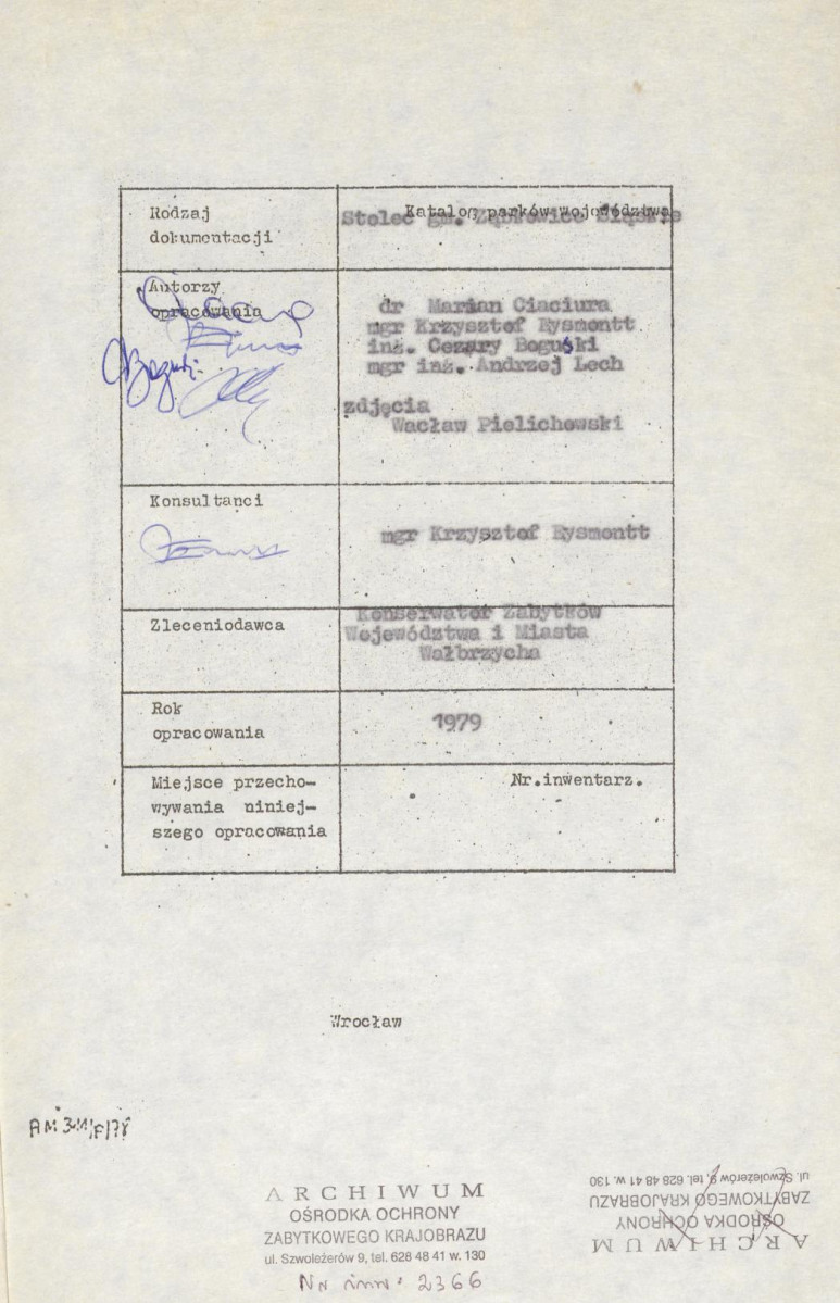 EP - Ewidencja parkowa, skan nr 5