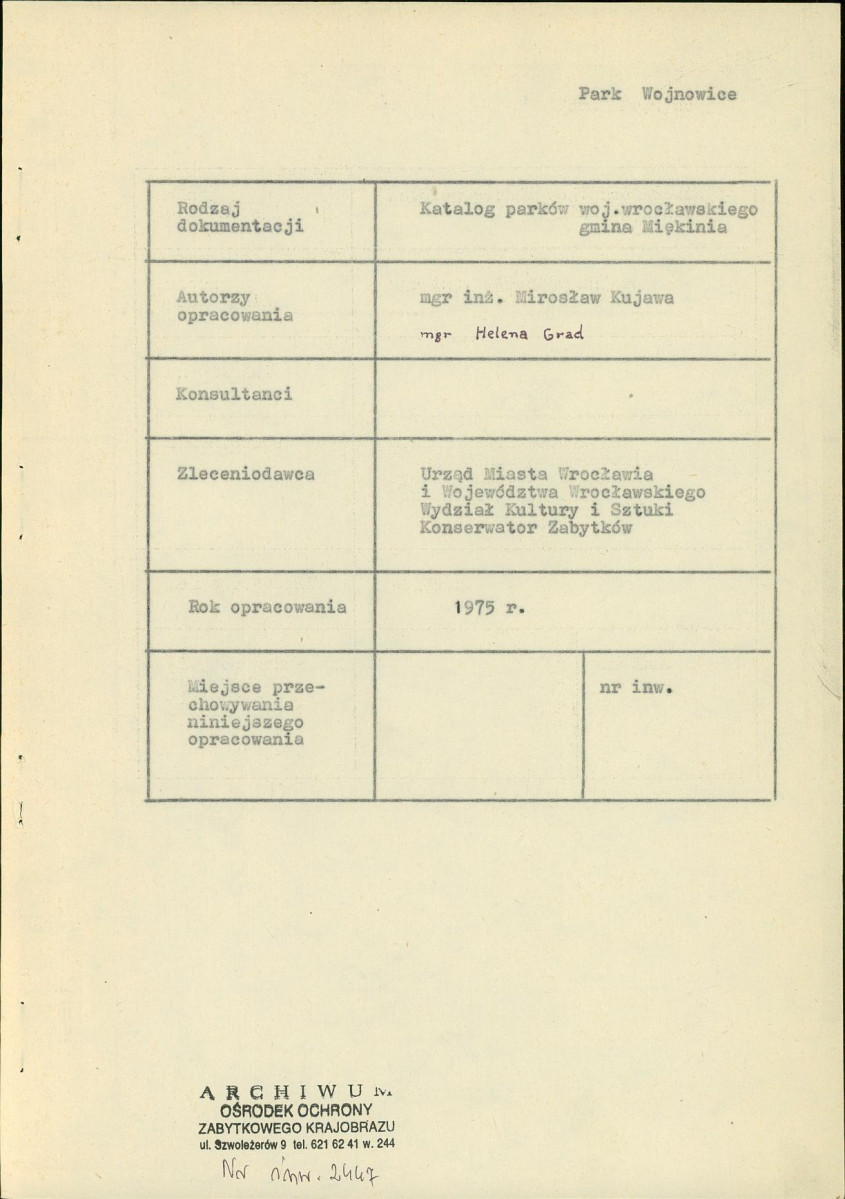 Ewidencja parkowa, skan nr 3