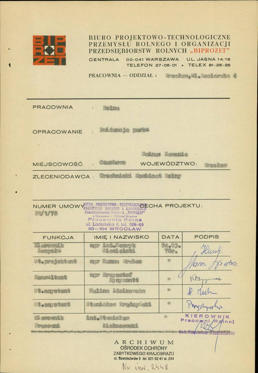 Ewidencja parkowa, skan nr 4