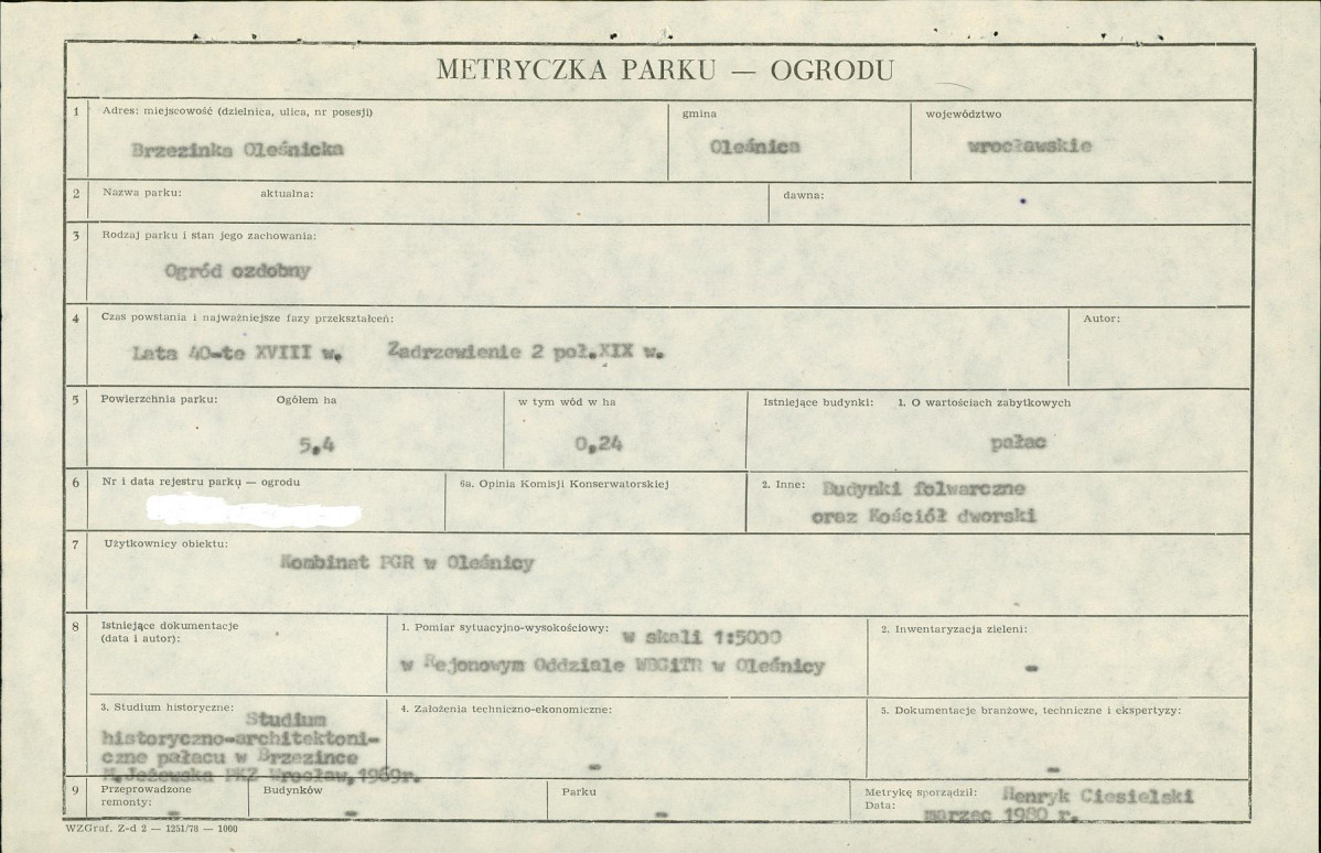 Ewidencja parkowa, skan nr 6