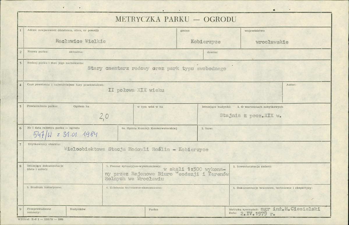 Ewidencja parkowa, skan nr 5