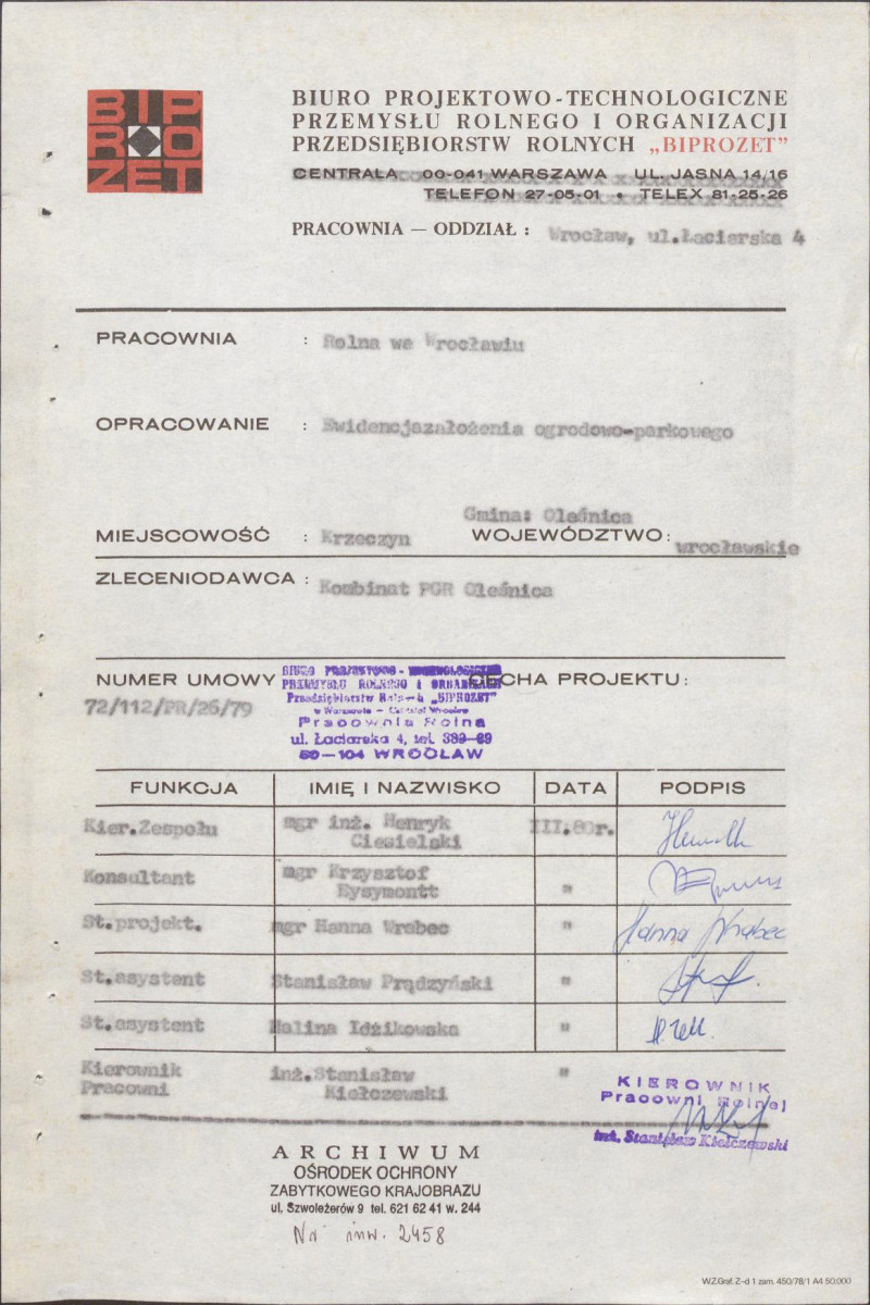 Ewidencja parkowa, skan nr 4