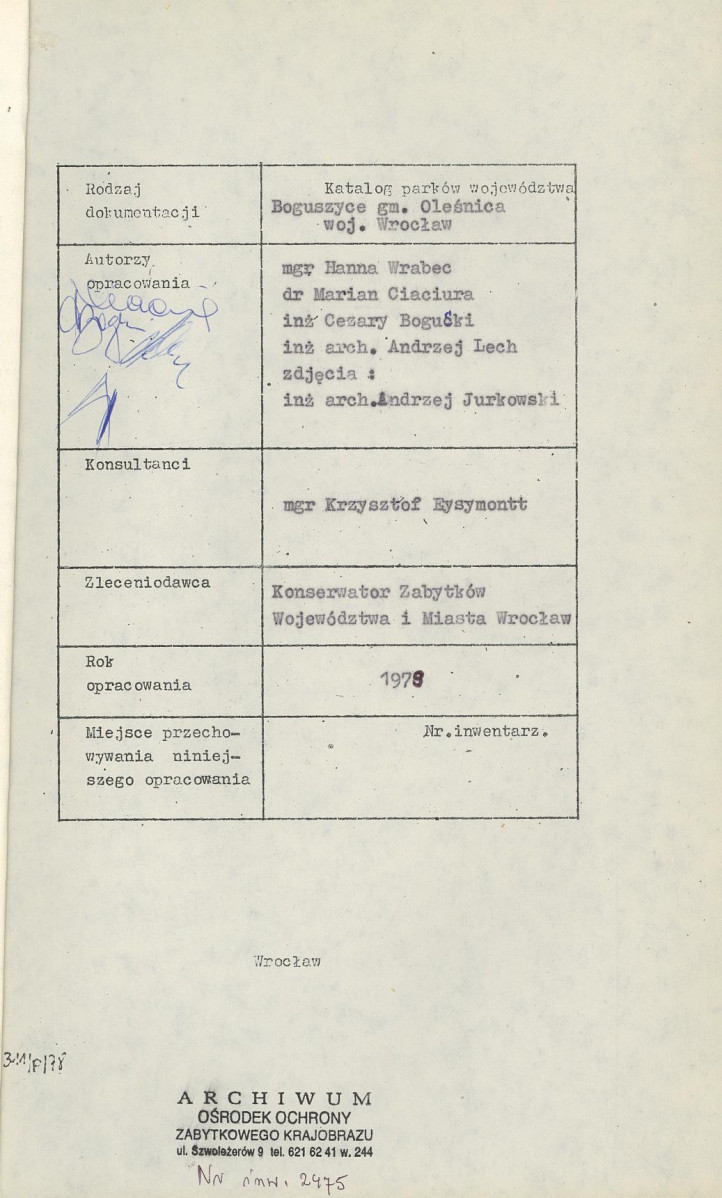 Ewidencja parkowa, skan nr 5