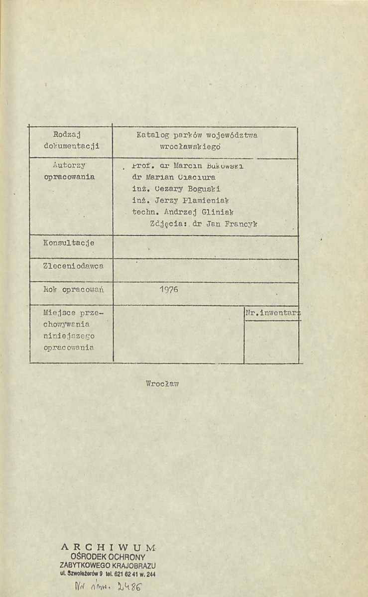 Ewidencja parkowa, skan nr 3