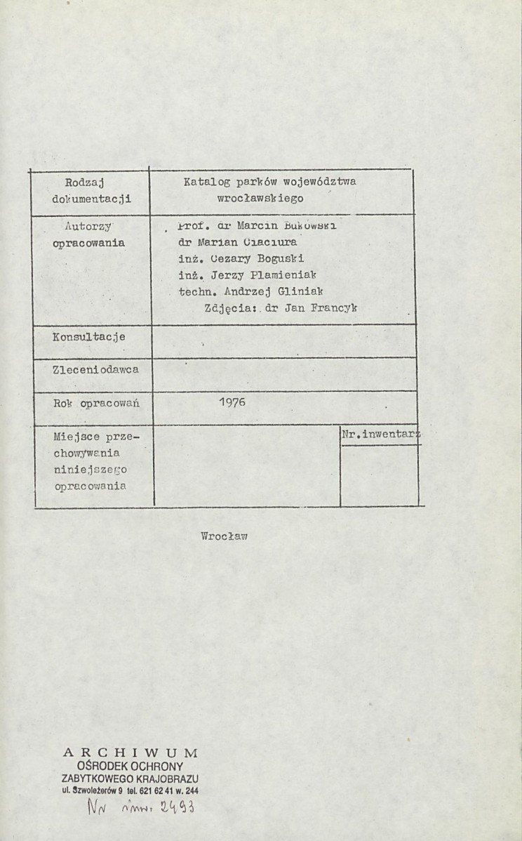 Ewidencja parkowa, skan nr 3