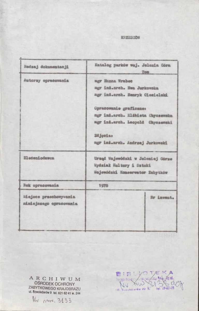 Ewidencja parkowa, skan nr 5