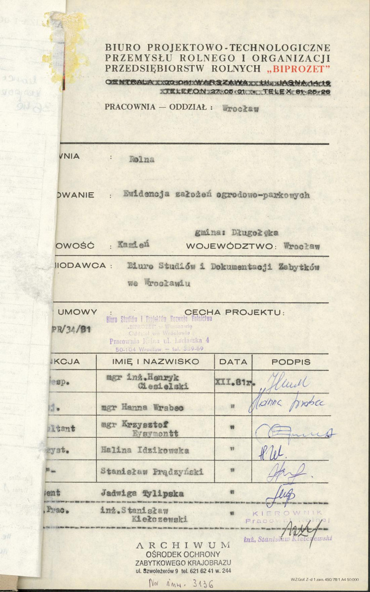 Ewidencja parkowa, skan nr 4