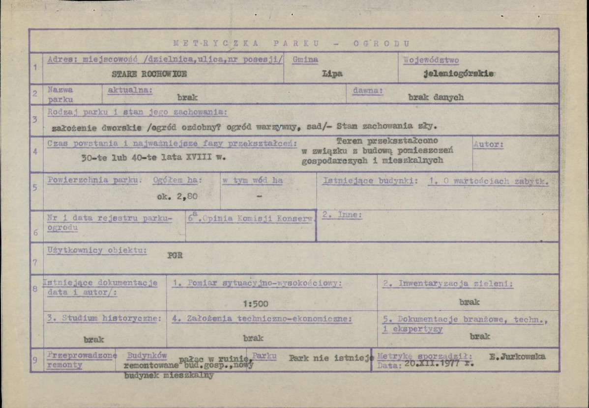 Ewidencja parkowa, skan nr 7