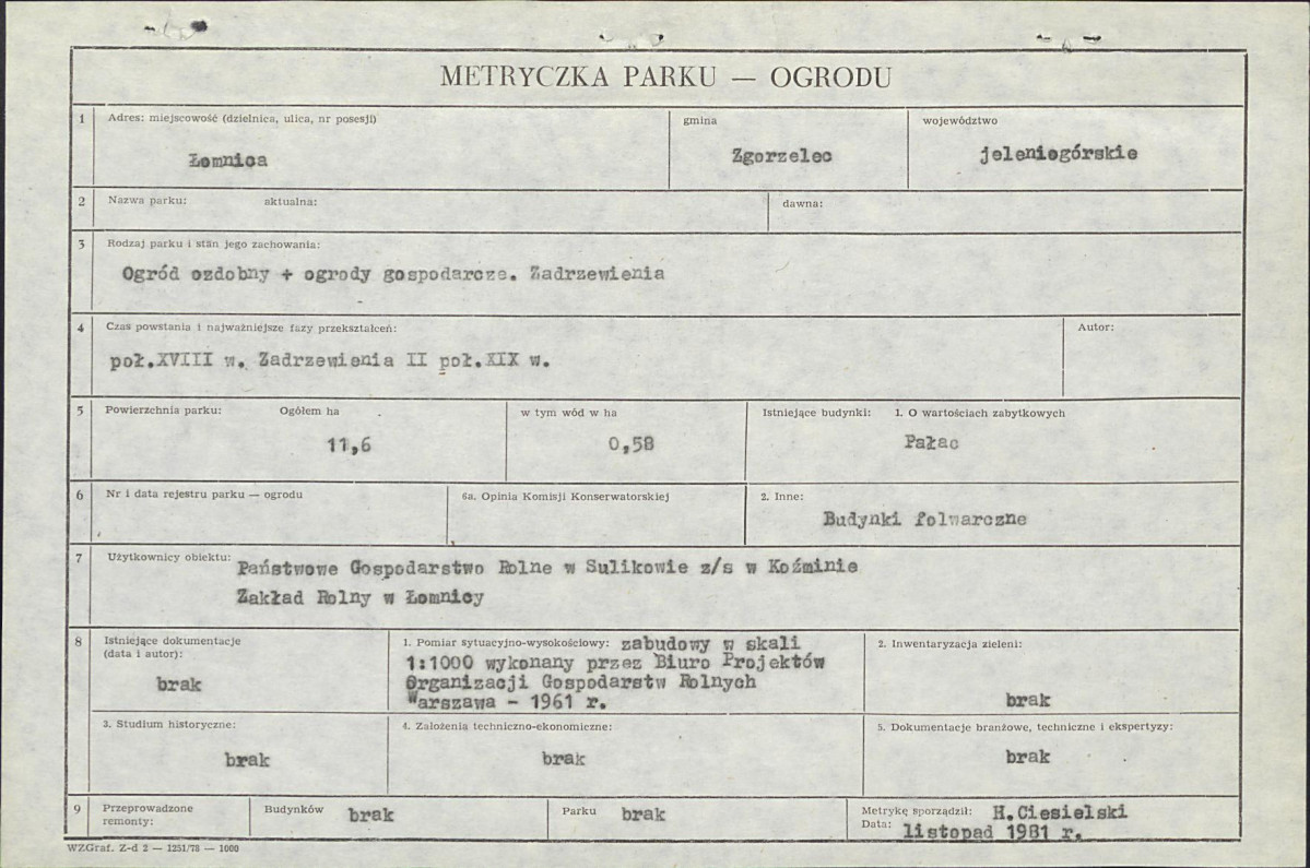 EP - Ewidencja parkowa, skan nr 5
