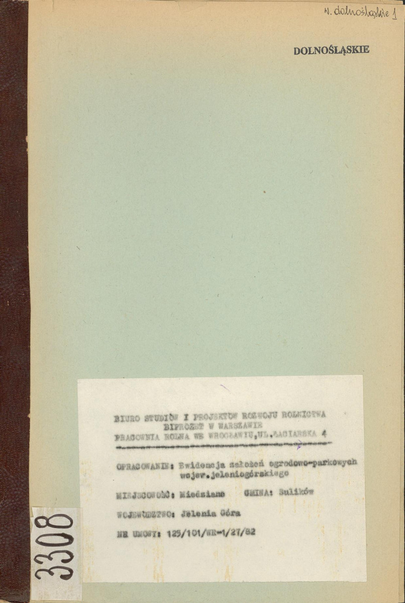 EP - Ewidencja parkowa, skan nr 1