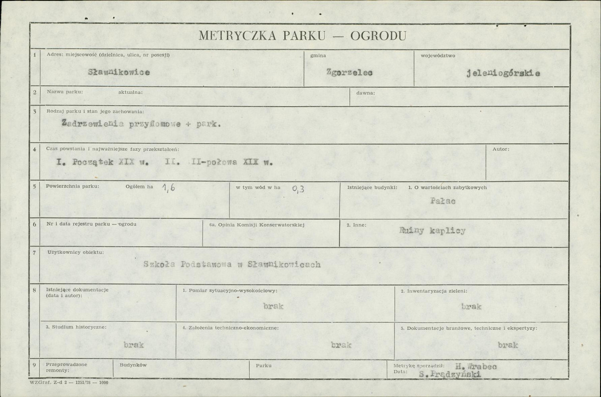 EP - Ewidencja parkowa, skan nr 5