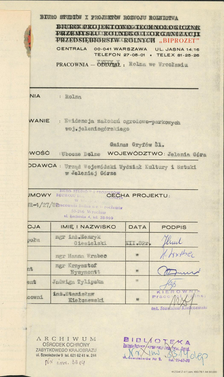 Ewidencja parkowa, skan nr 4