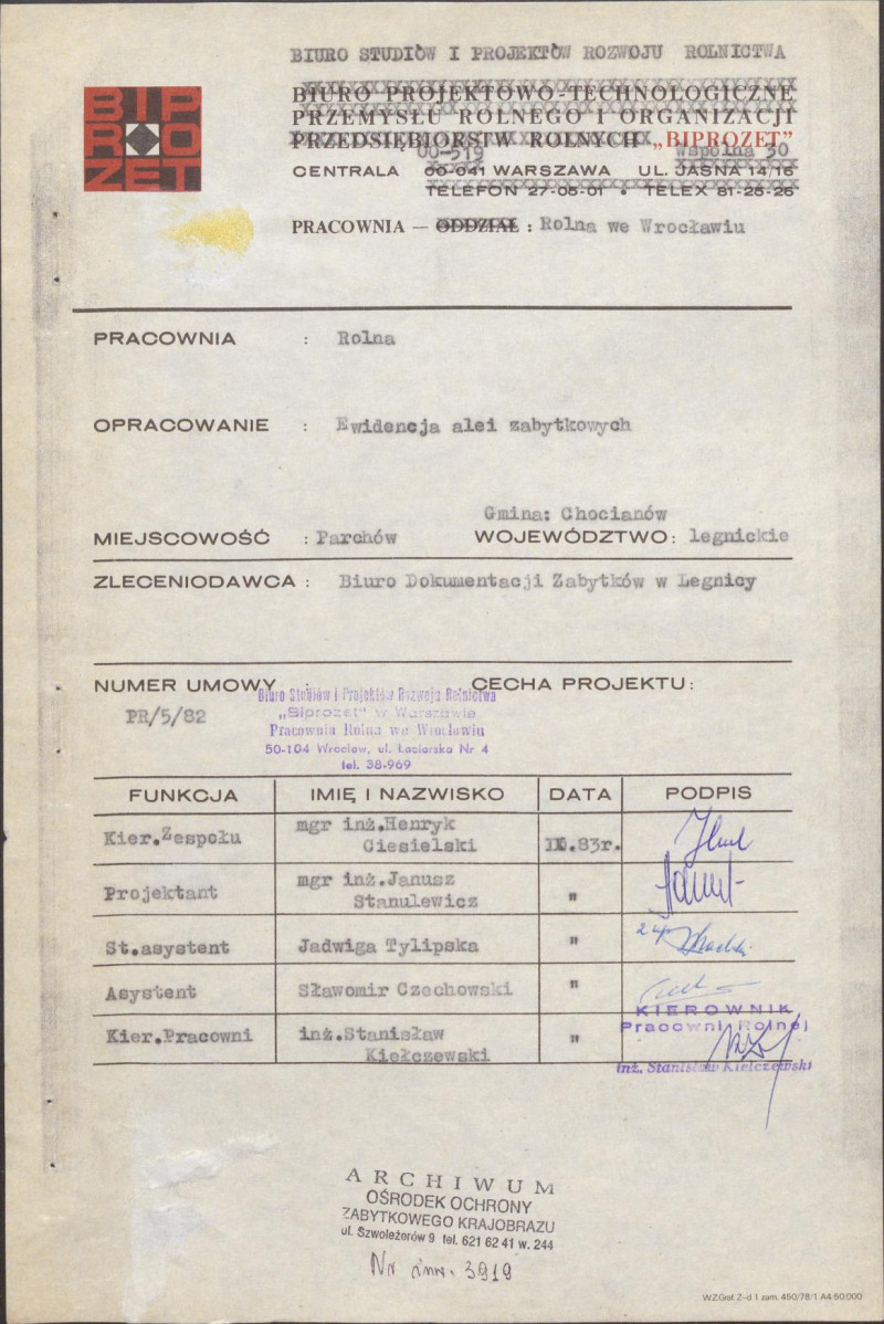 Ewidencja parkowa, skan nr 4