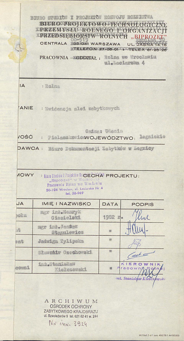 Ewidencja parkowa, skan nr 4