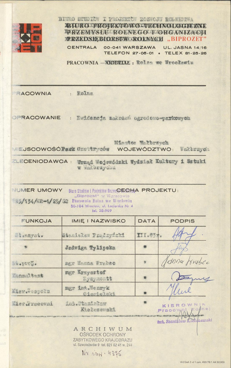 Ewidencja parkowa, skan nr 4
