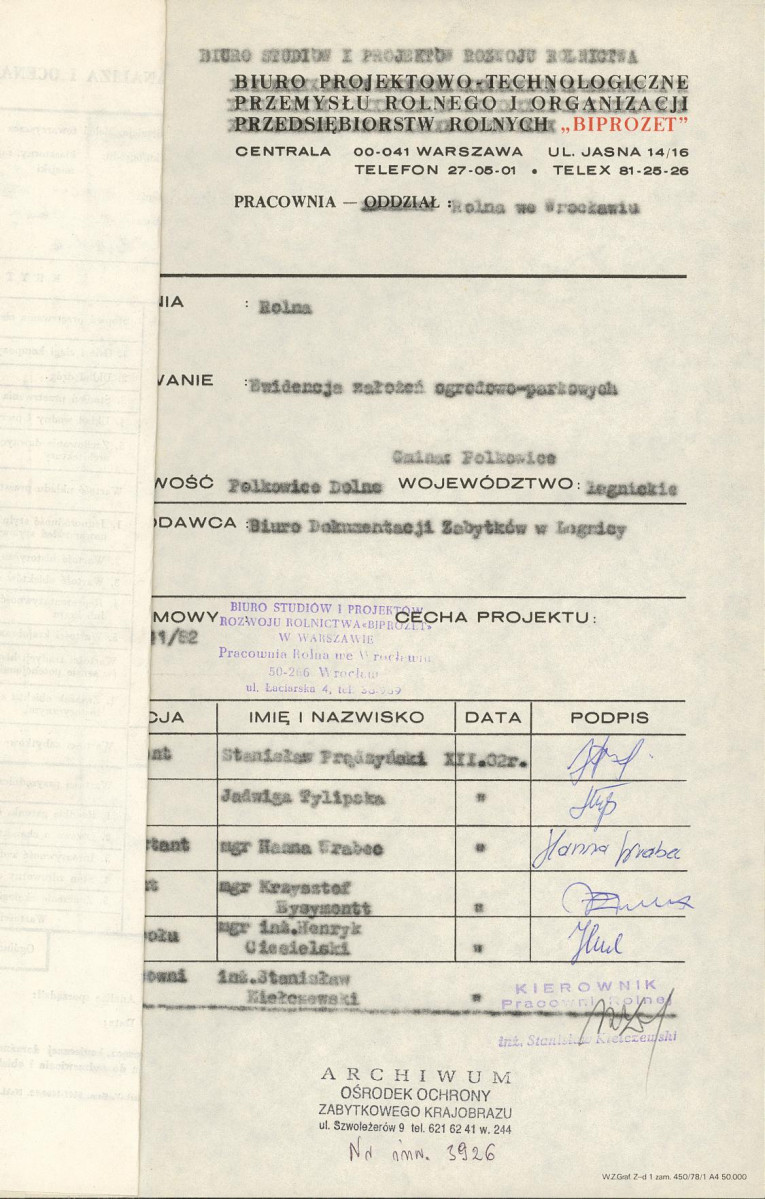 Ewidencja parkowa, skan nr 4