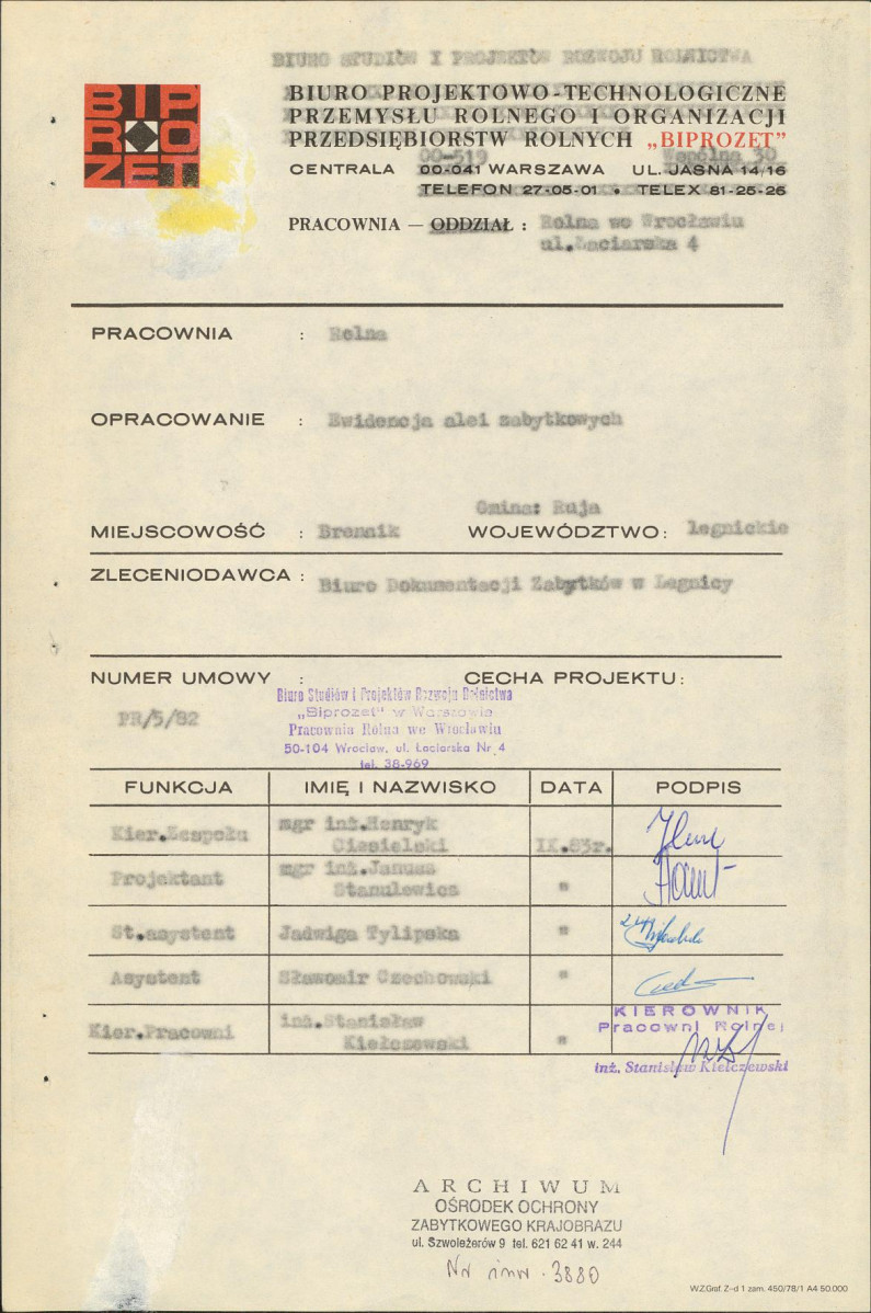 Ewidencja parkowa, skan nr 4