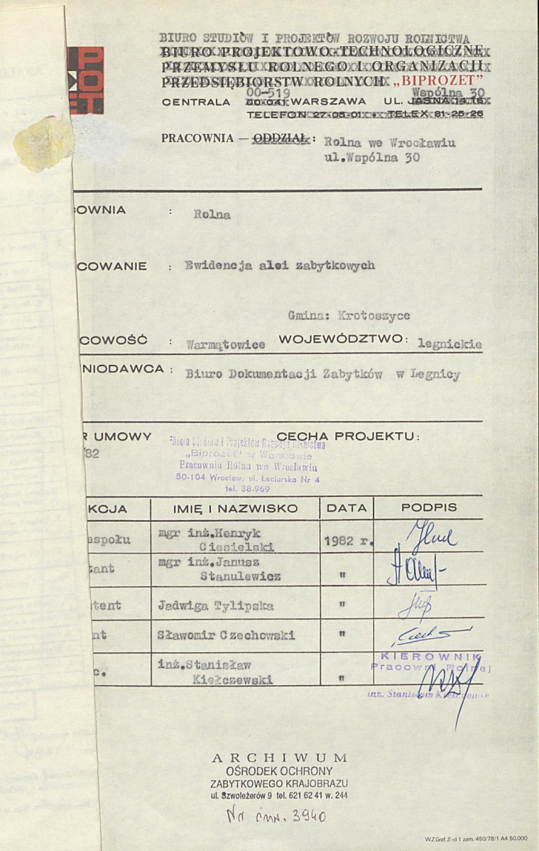 Ewidencja parkowa, skan nr 4