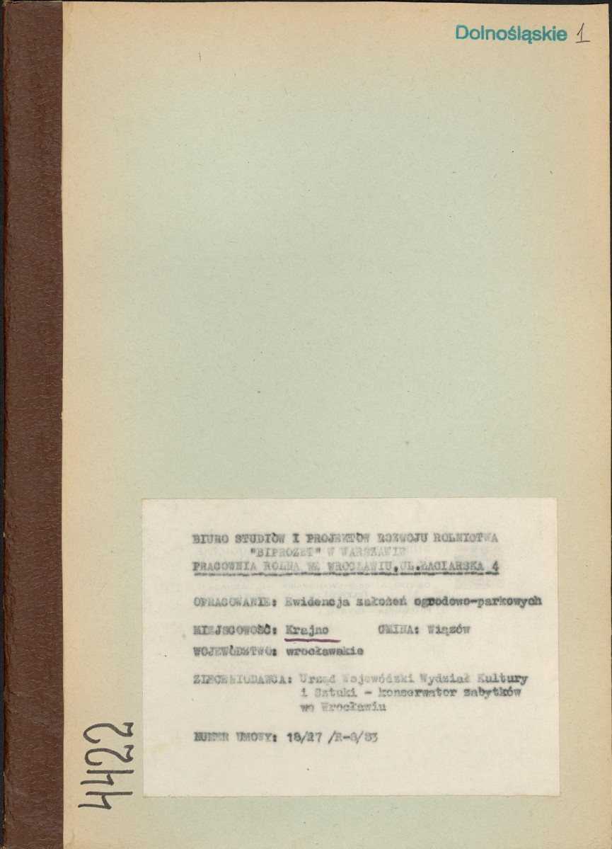 Ewidencja parkowa, skan nr 1