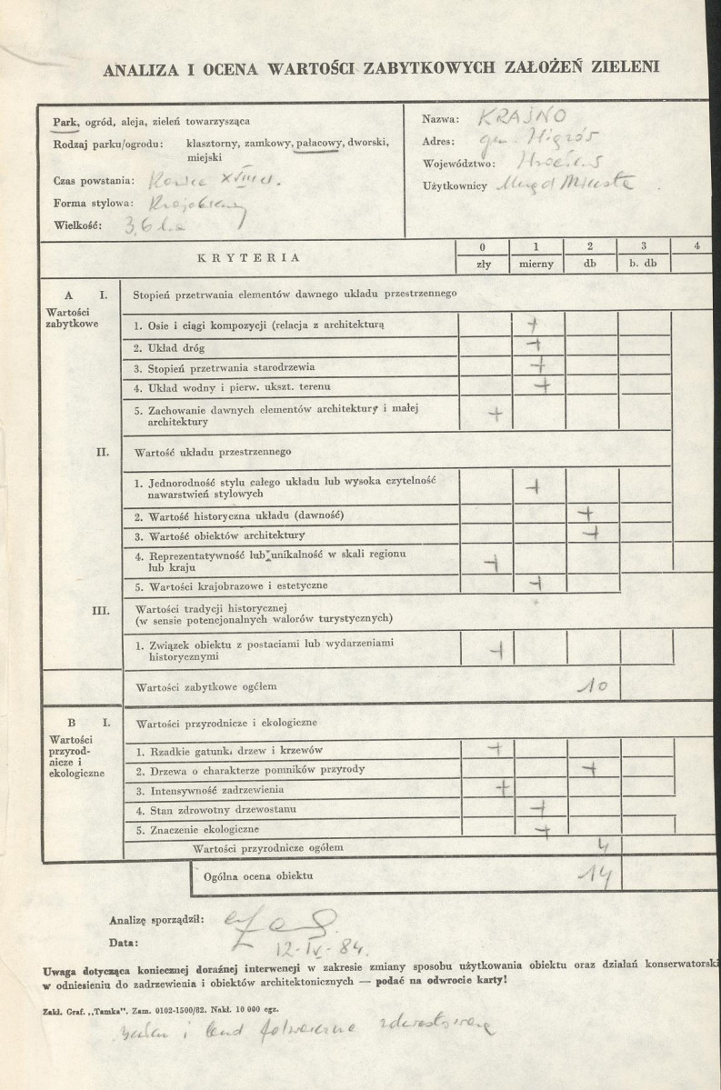Ewidencja parkowa, skan nr 3